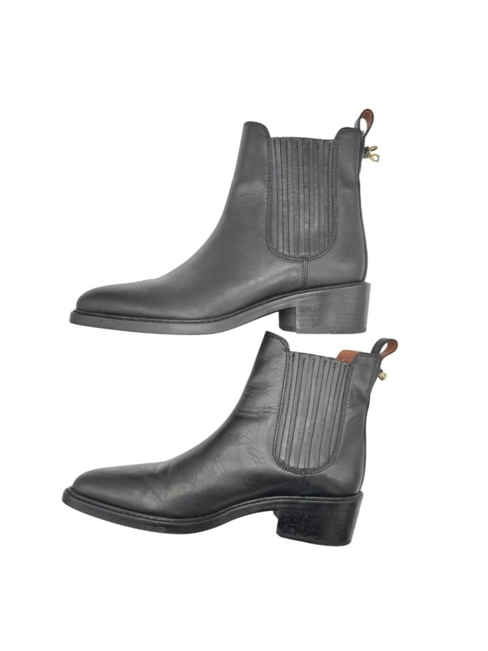 Coach Bowery Chelsea Booties Black - Size 9 - Picture 8 of 10